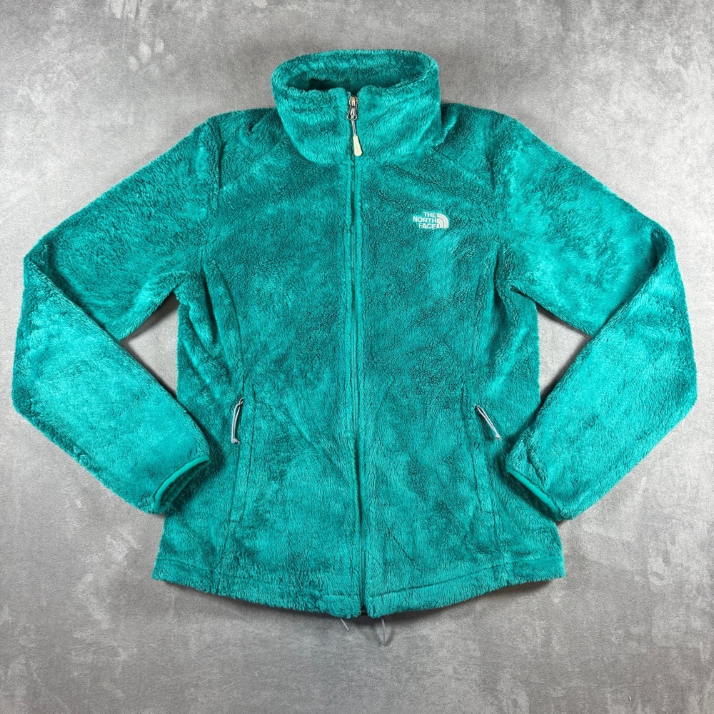 The North Face Osito 2 Fleece Jacket Teal Green Womens Small Full Zip